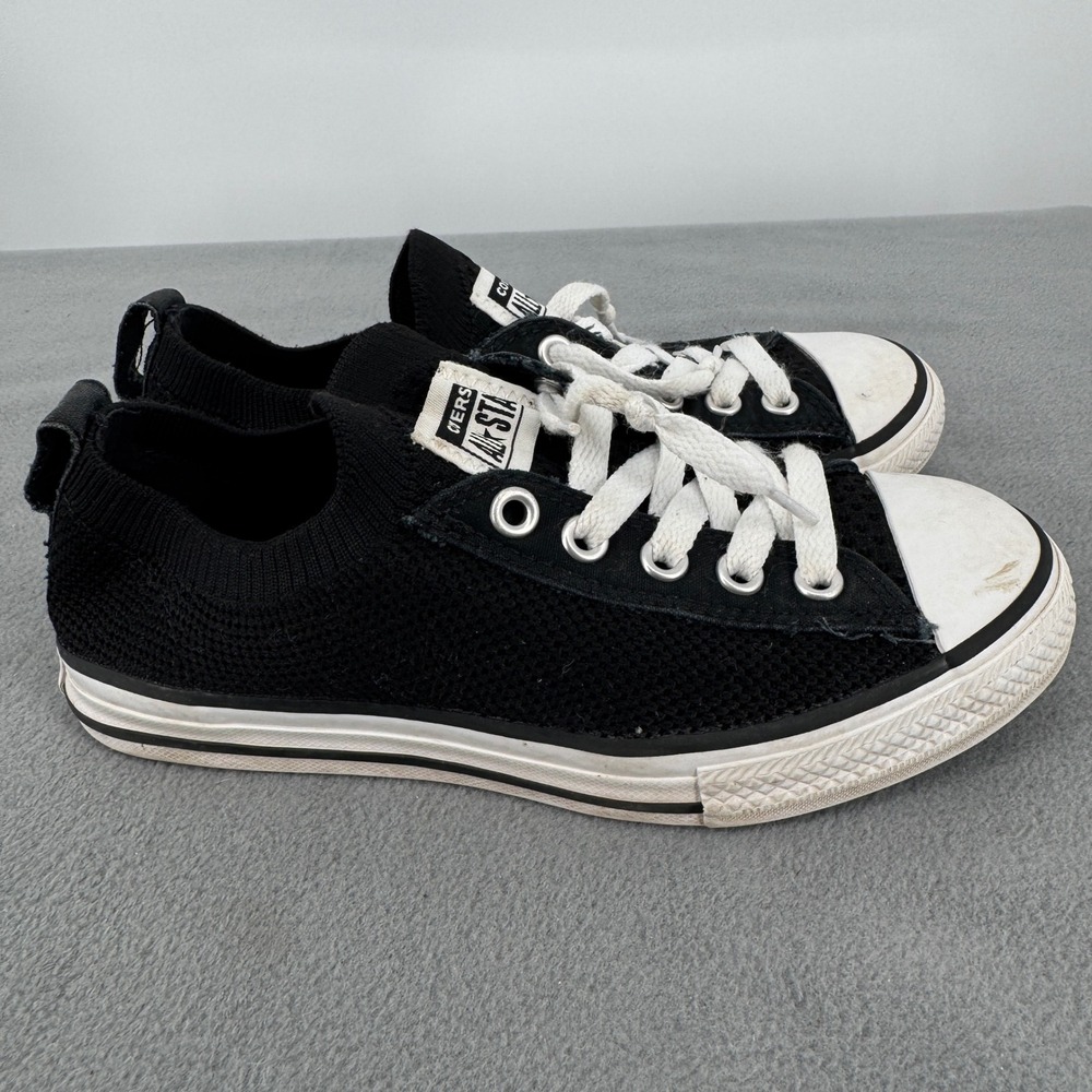 Converse Shoreline Knit Junior 1 Black Chuck Taylor Sneakers 665412F